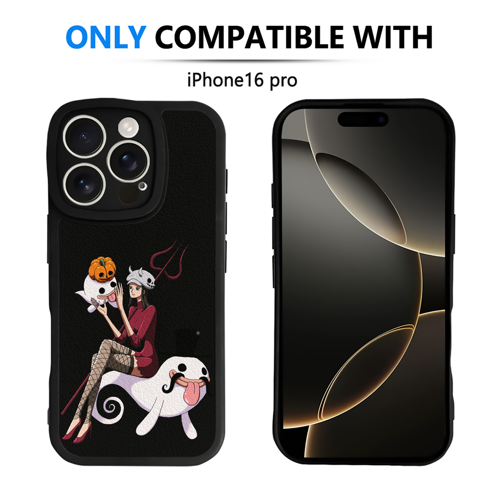 （画像用） ワンピース ニコ・ロビン ONE PIECE Nico Robin 【iPhone 16シリーズ対応】シリコンスマホケース（レザー調） 材質：シリコン